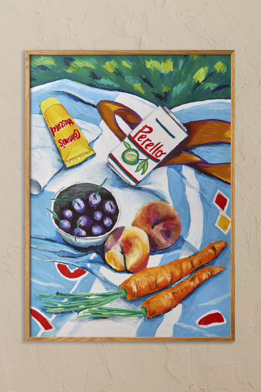 the picnic by adee ardon framed wall art