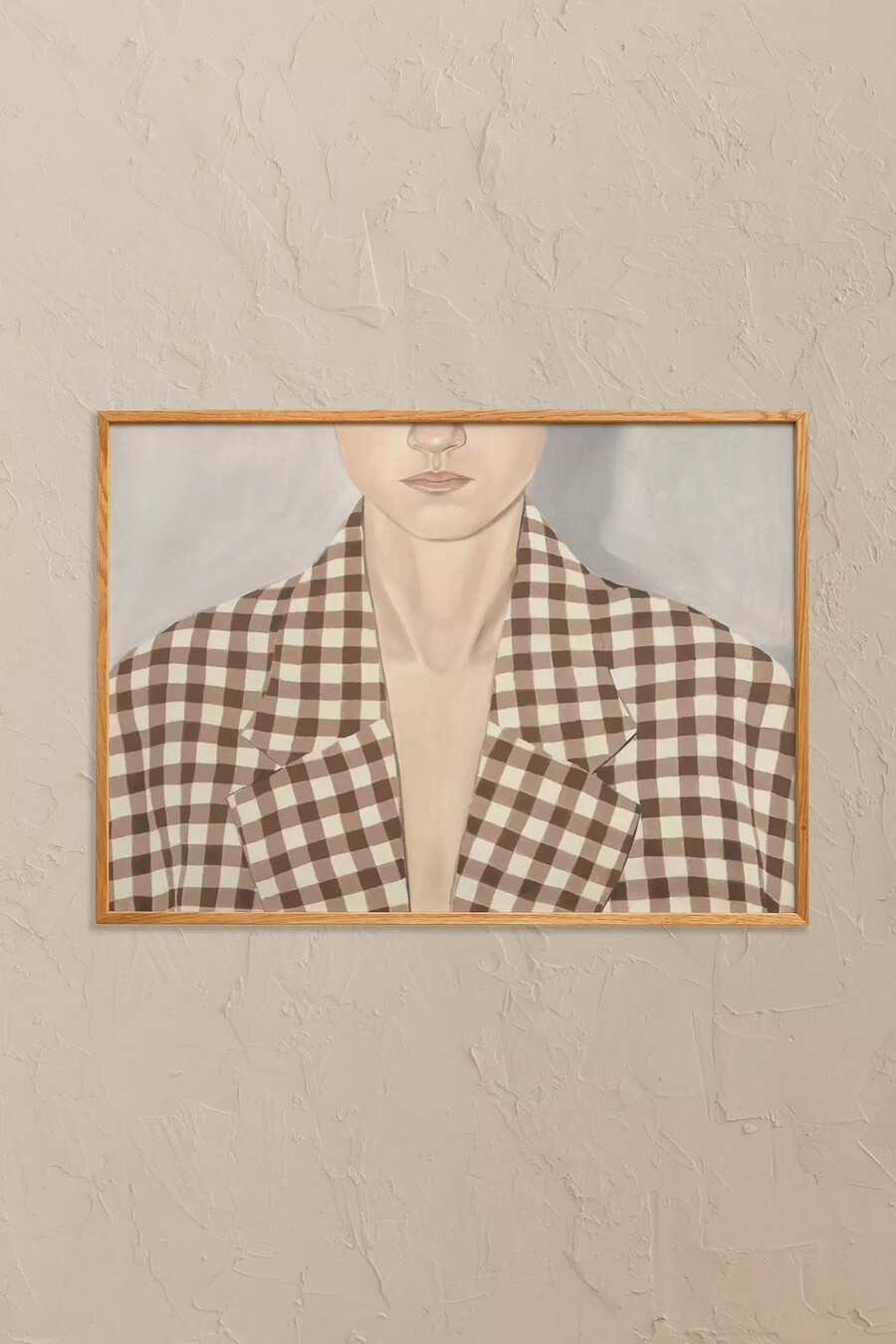 check shirt by jonna valtner framed wall art
