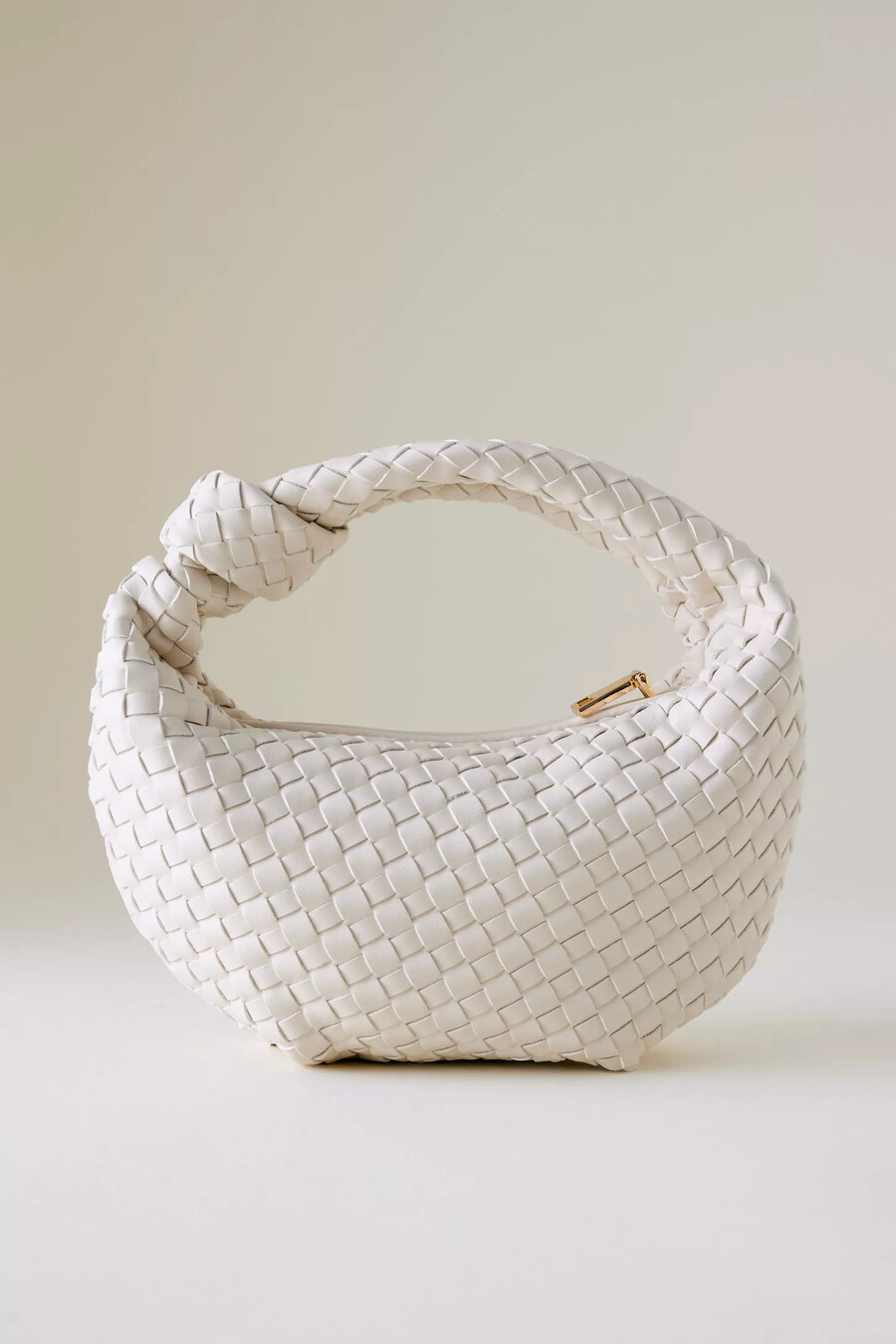 melie bianco larissa woven faux-leather shoulder bag