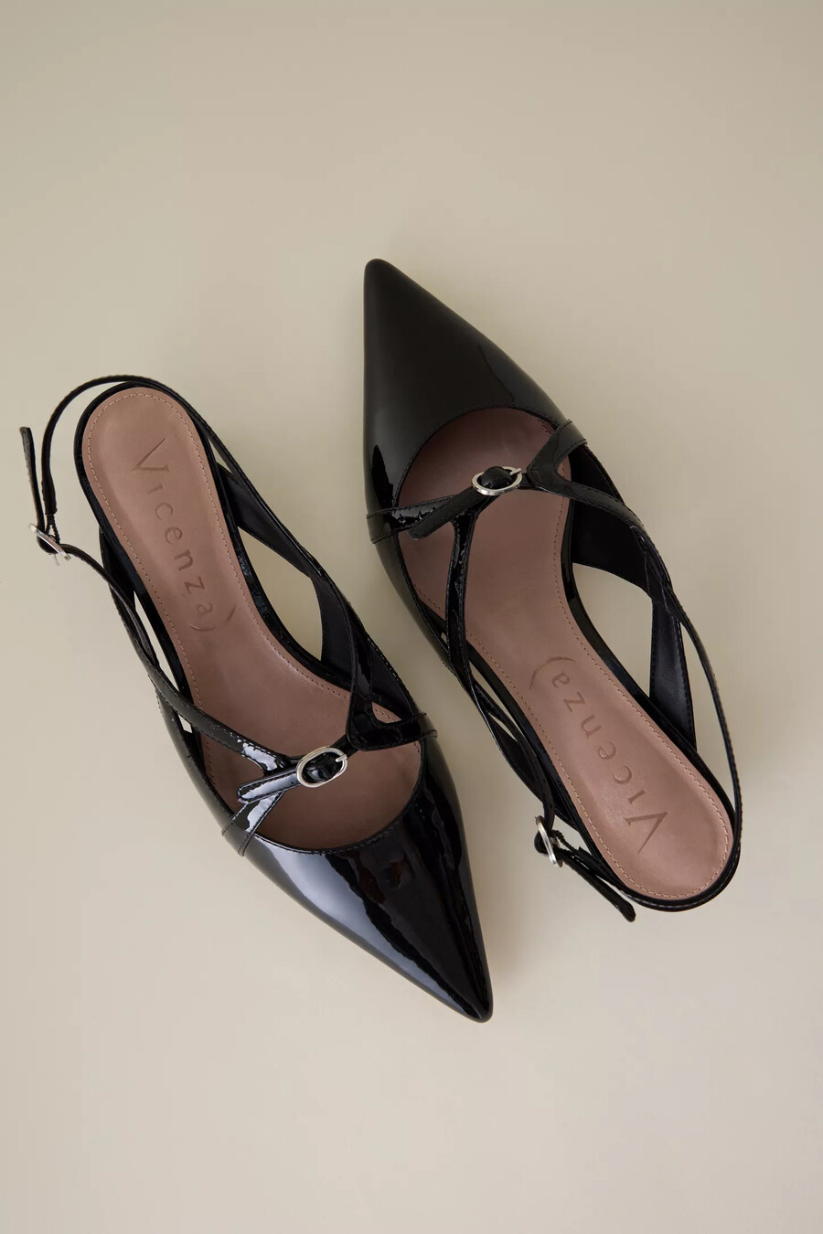 vicenza buckle slingback heels