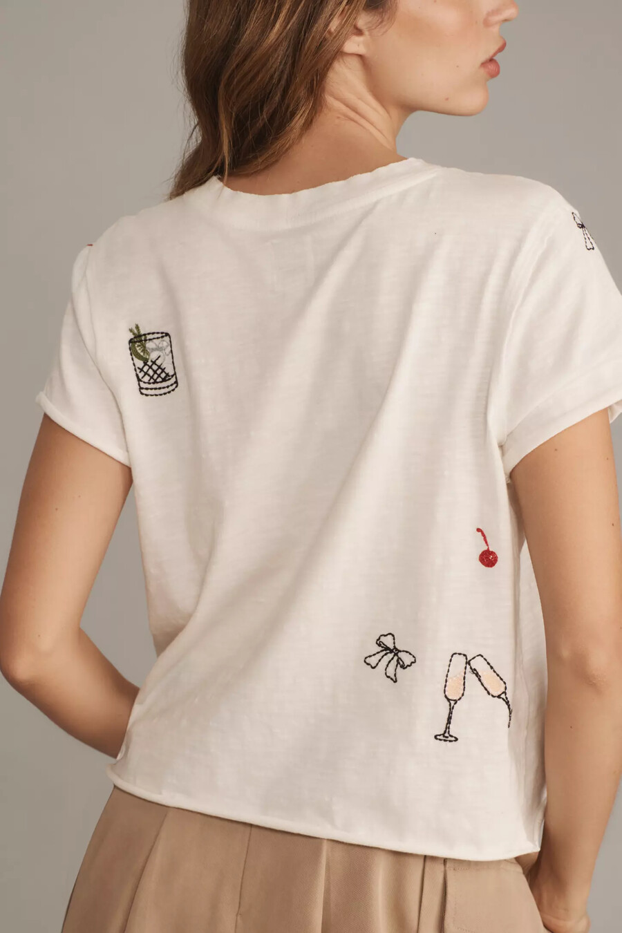 the caitlin boxy t-shirt by maeve embroidery edition