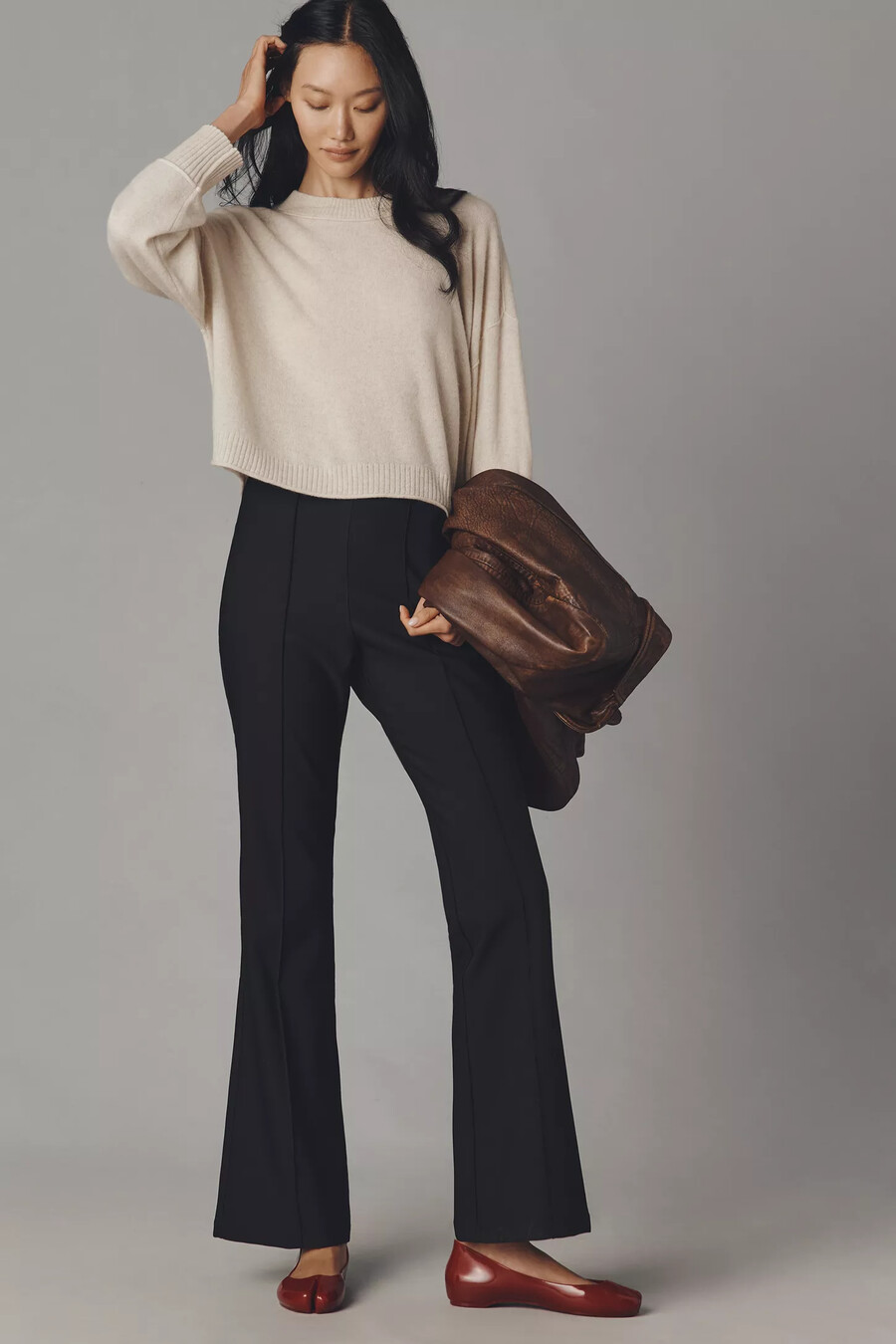 the goldie cashmere long-sleeve crew-neck jumper