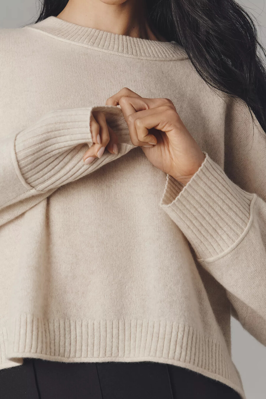 the goldie cashmere long-sleeve crew-neck jumper