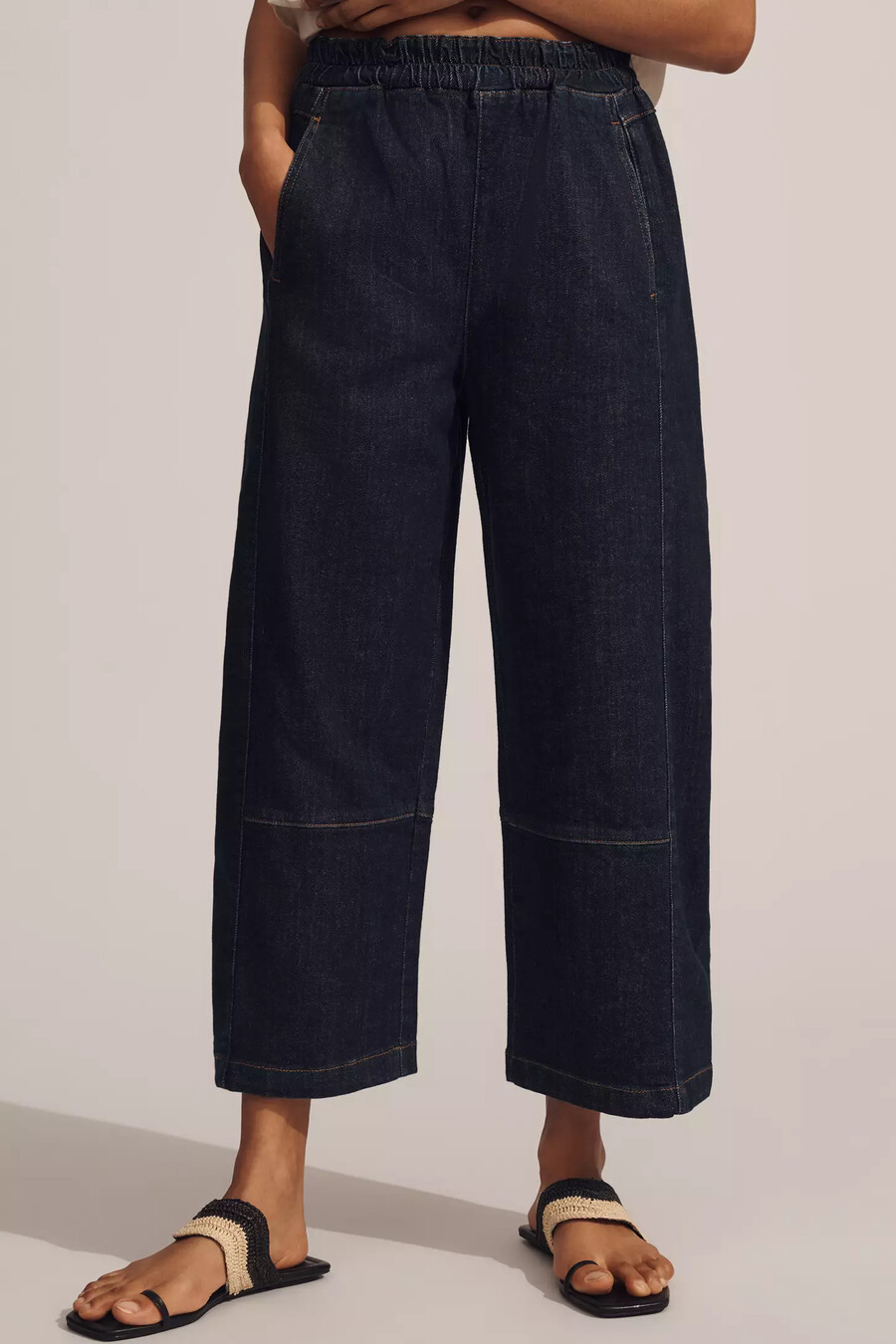 the izzie relaxed pull-on barrel jeans by pilcro