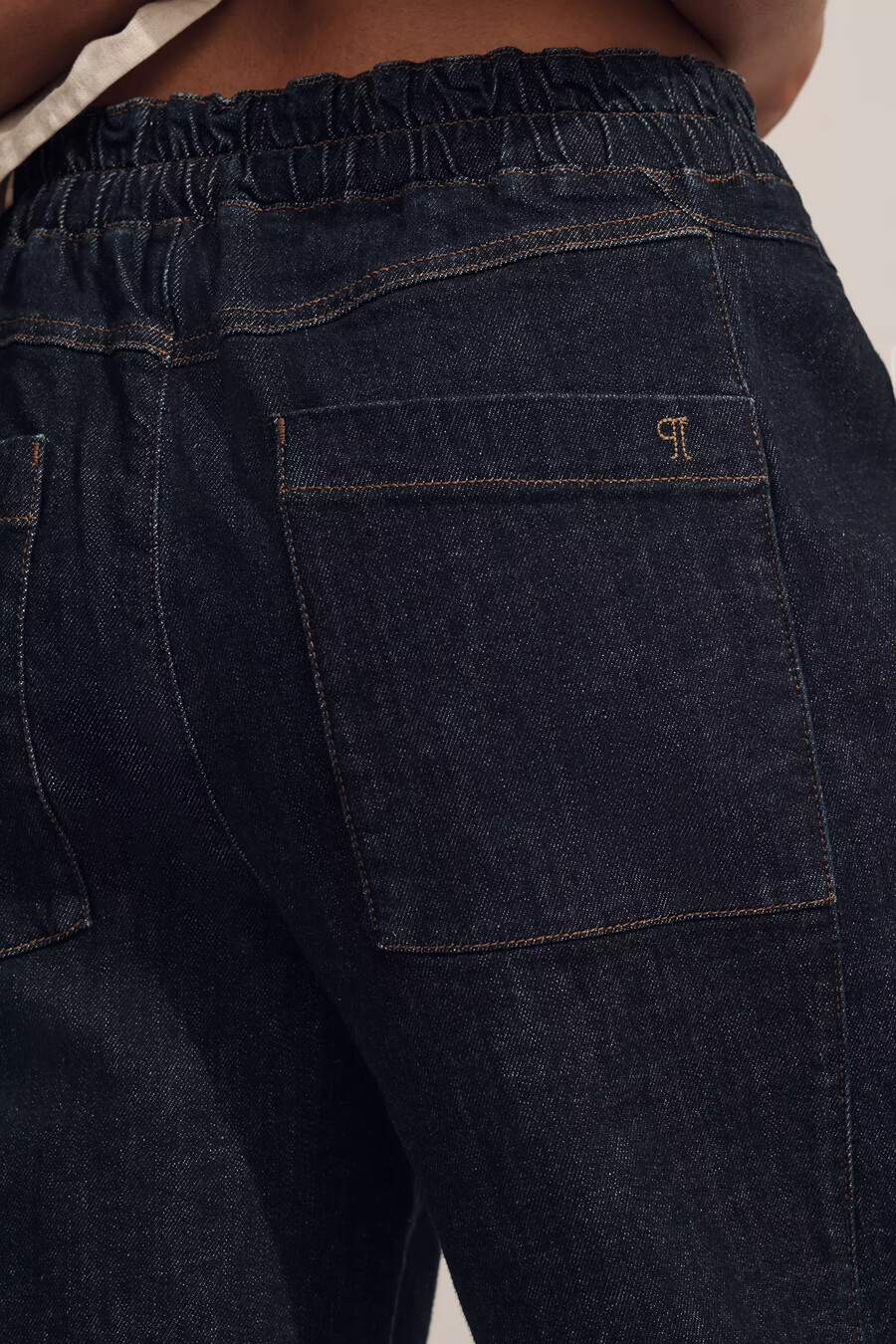the izzie relaxed pull-on barrel jeans by pilcro