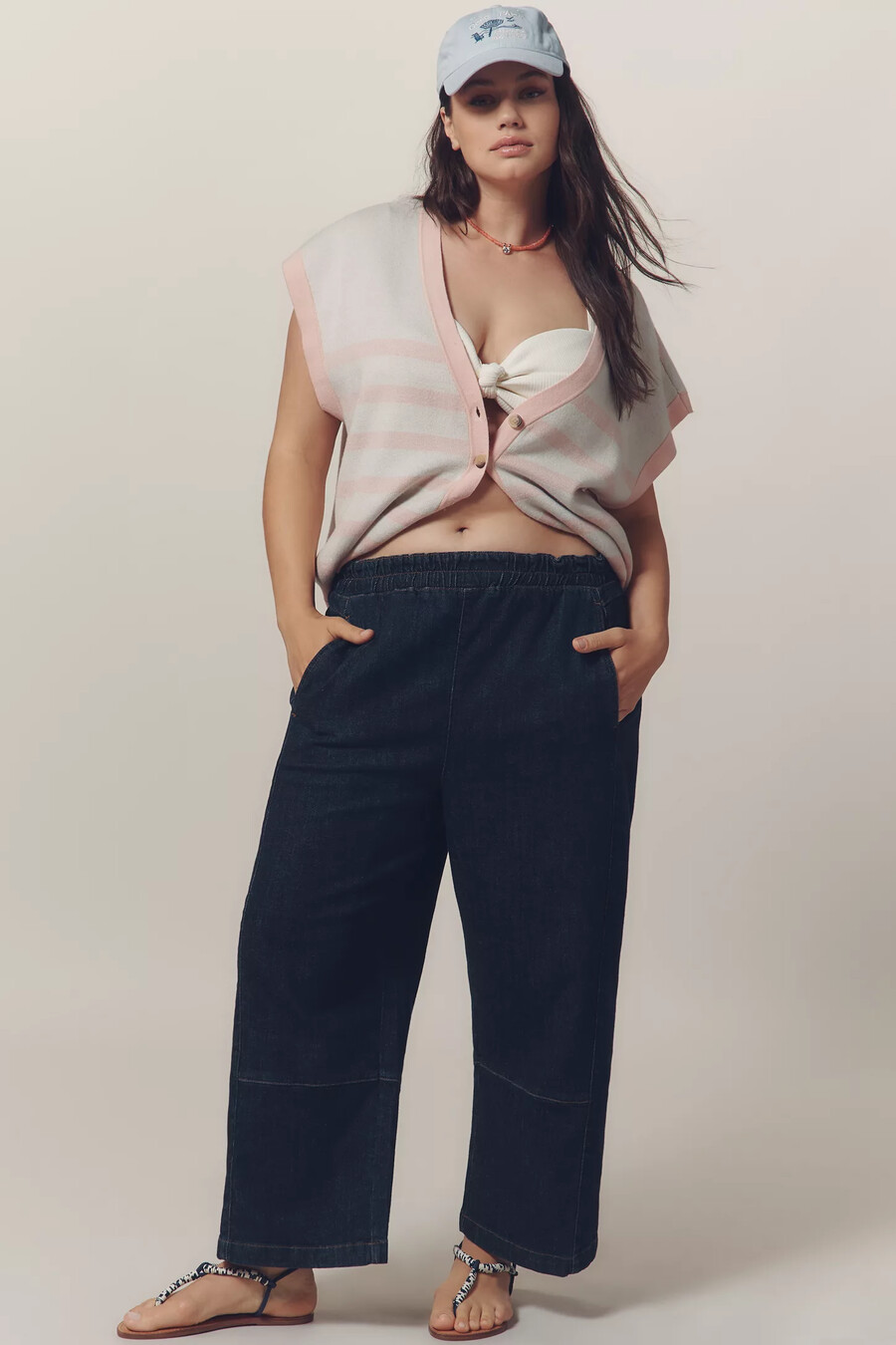 the izzie relaxed pull-on barrel jeans by pilcro
