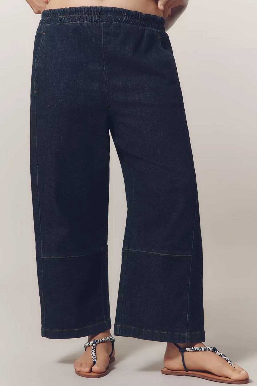 the izzie relaxed pull-on barrel jeans by pilcro