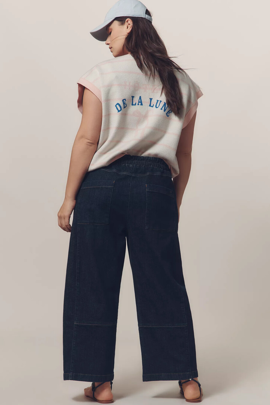 the izzie relaxed pull-on barrel jeans by pilcro