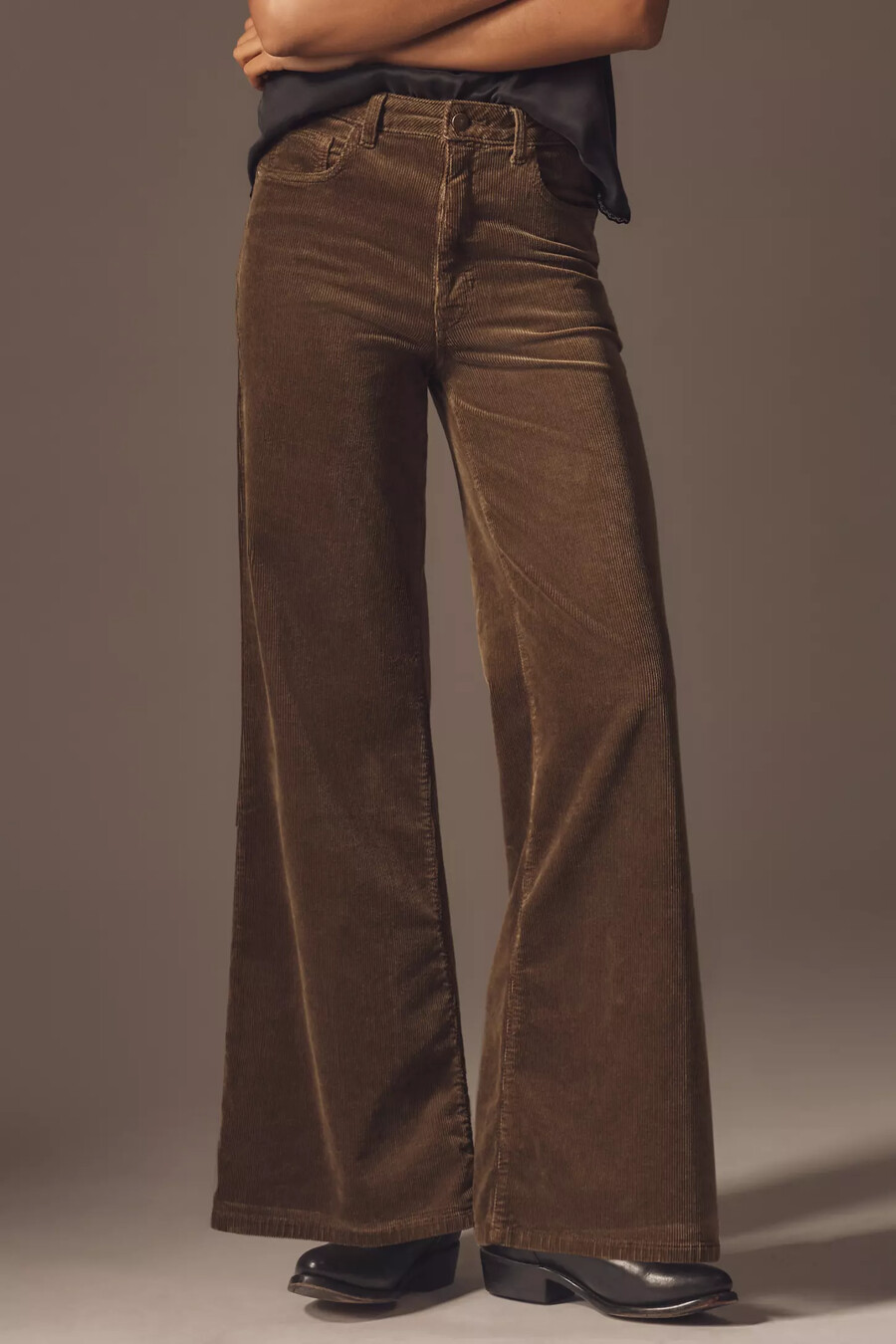 the robbie high-rise flare jeans by pilcro corduroy edition