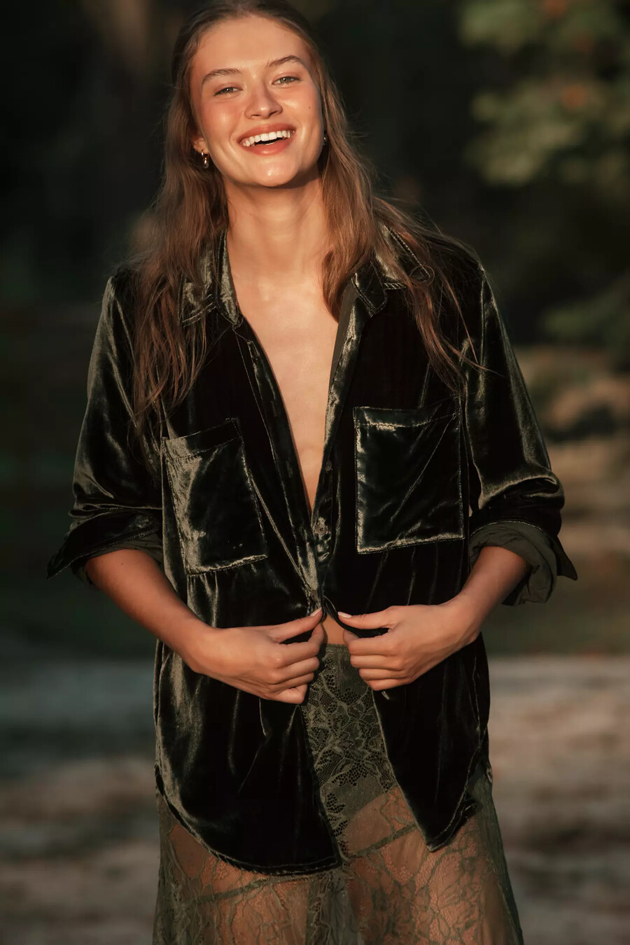 the hadley relaxed buttondown shirt by pilcro velvet edition