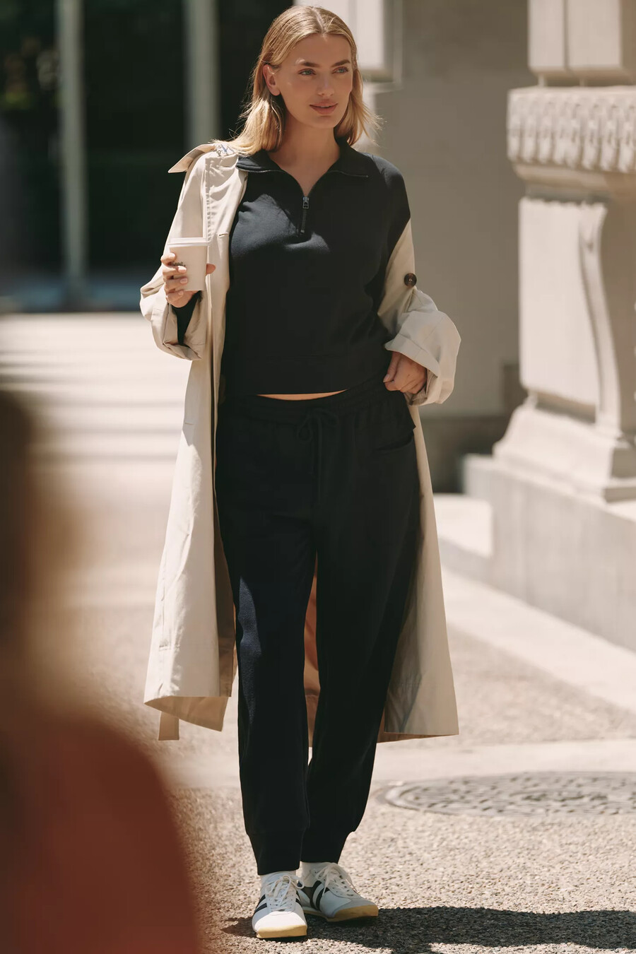 daily practice half-zip sweatshirt
