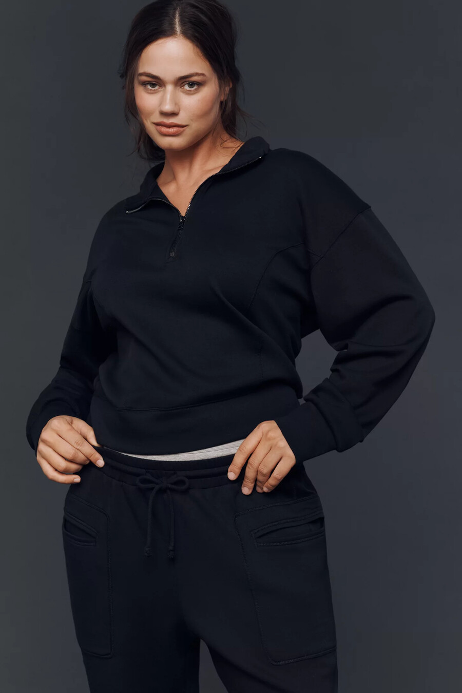 daily practice half-zip sweatshirt