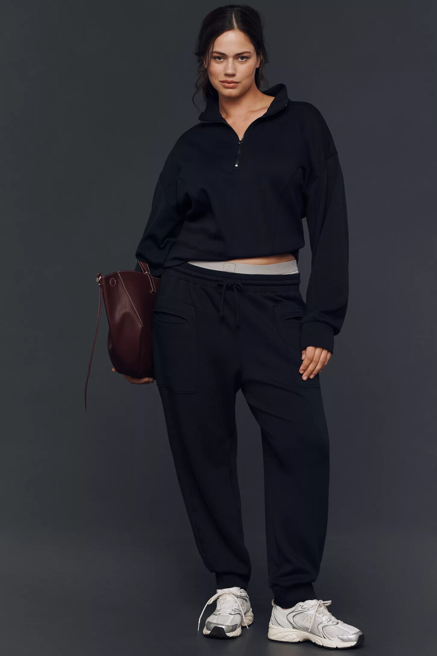 daily practice half-zip sweatshirt