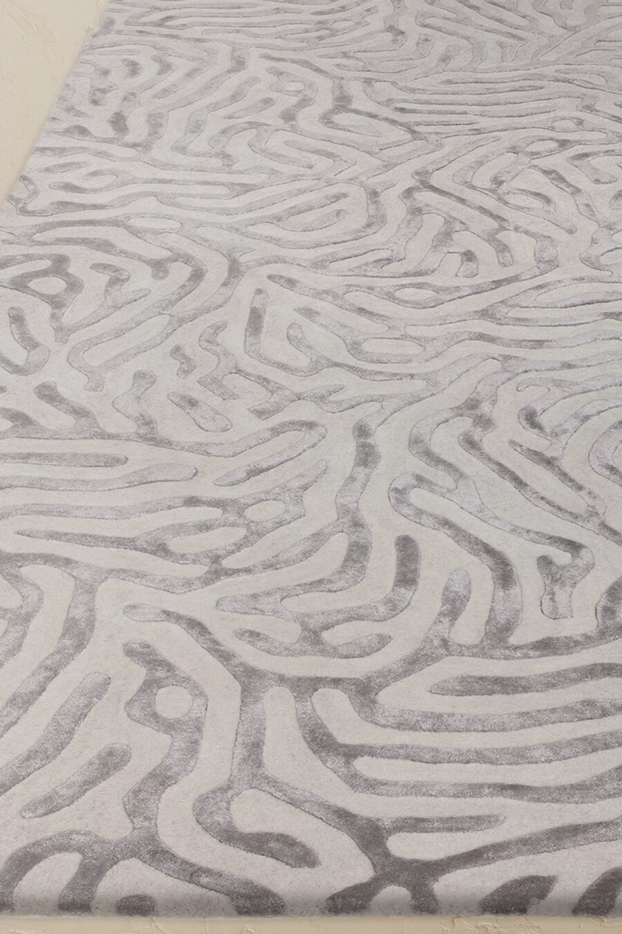 katherine carnaby coral silver rug
