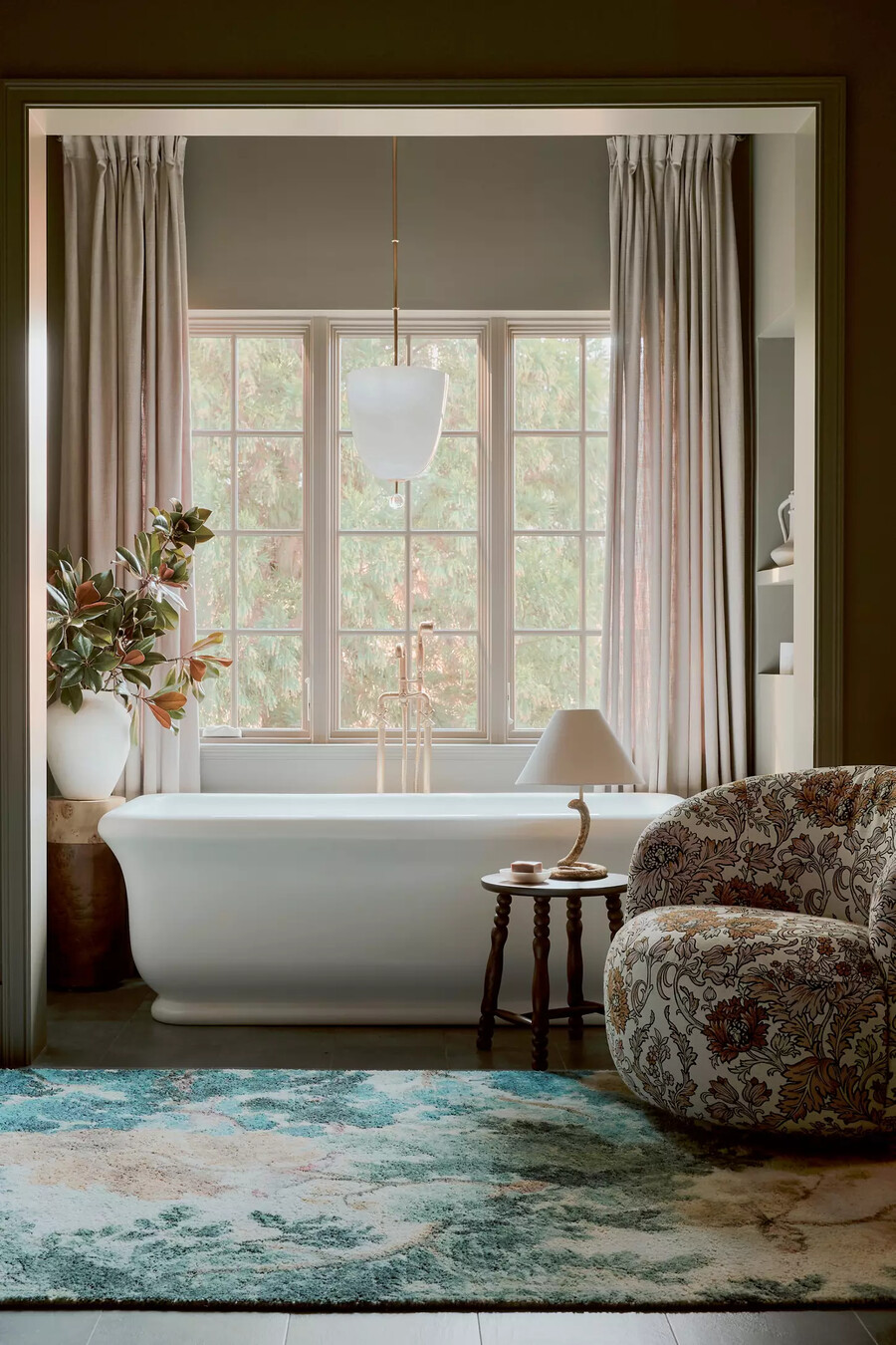 judarn printed tufted rug