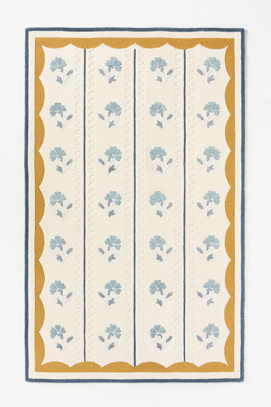 essex hand-tufted wool blend floral rug