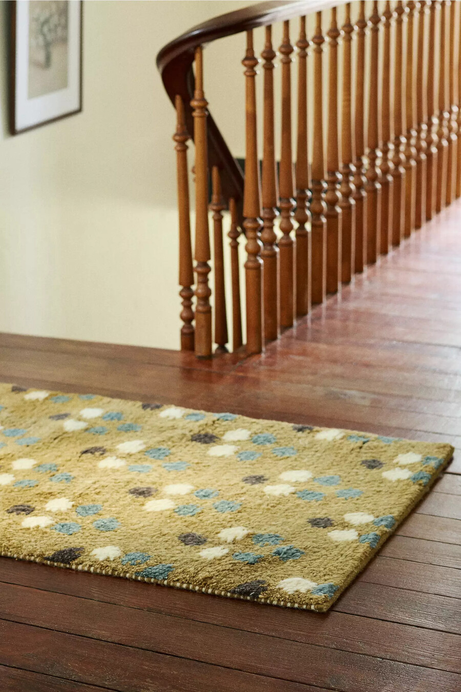 dottie tufted wool shag dotted rug