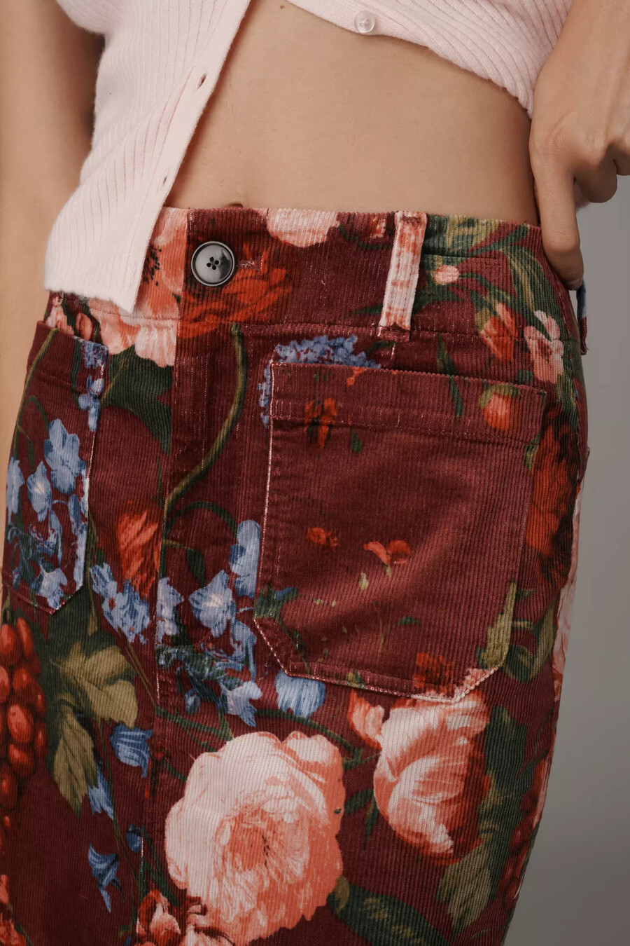 the colette corduroy maxi skirt by maeve