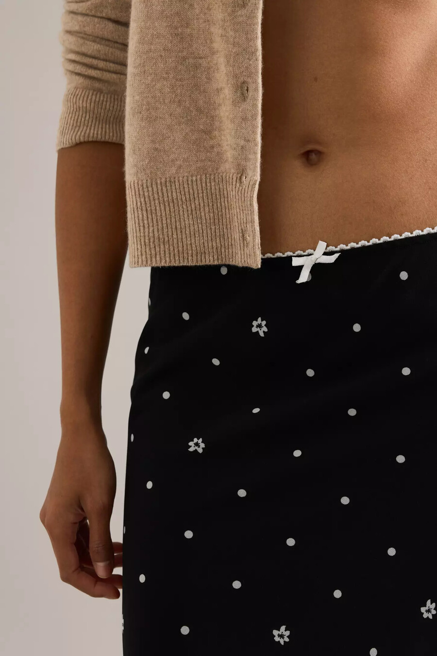 lyrebird printed midi slip skirt