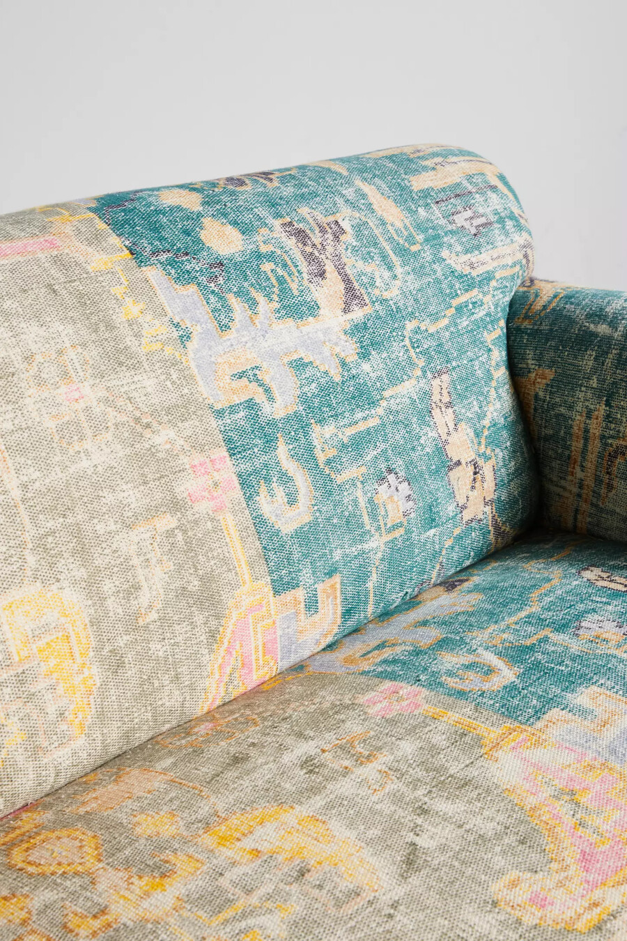 rug-printed sofa