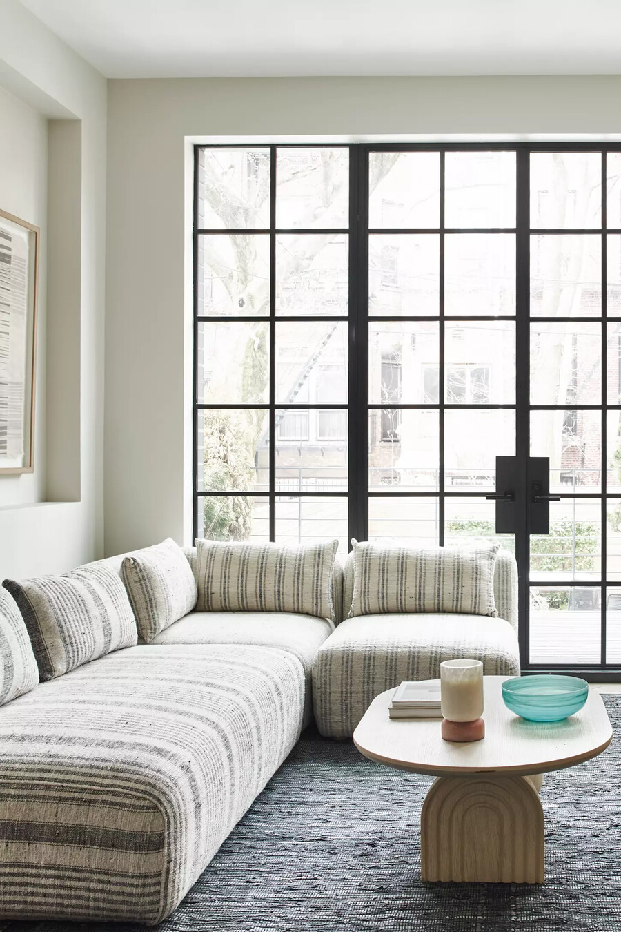 boro stripe kori modular armless chair