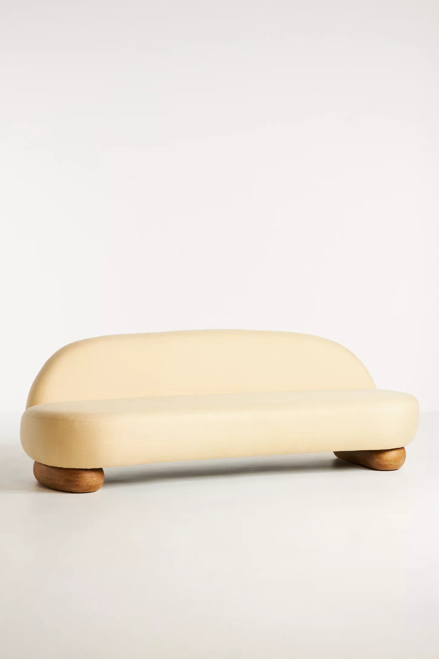 remy sculptural armless sofa