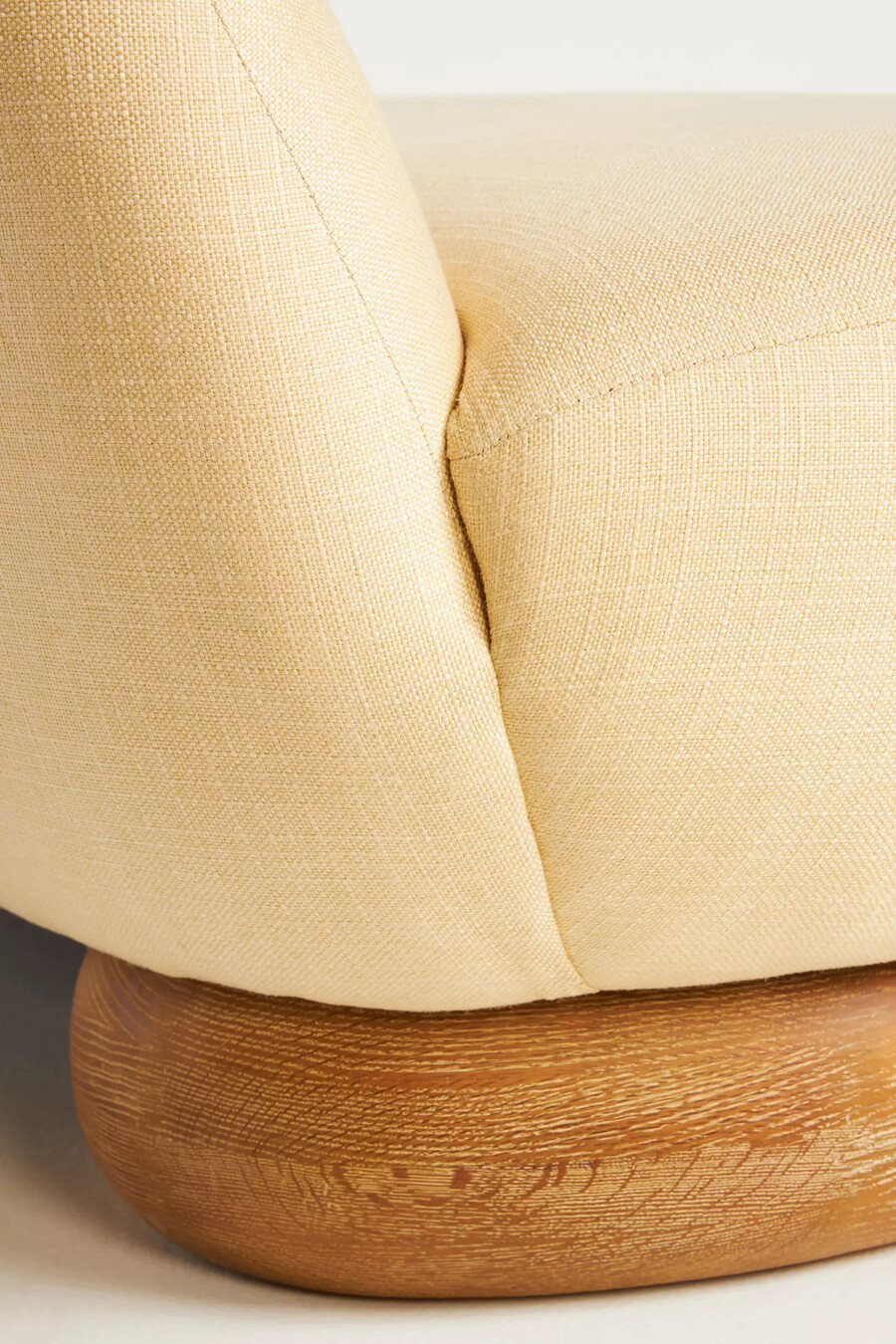 remy sculptural armless sofa