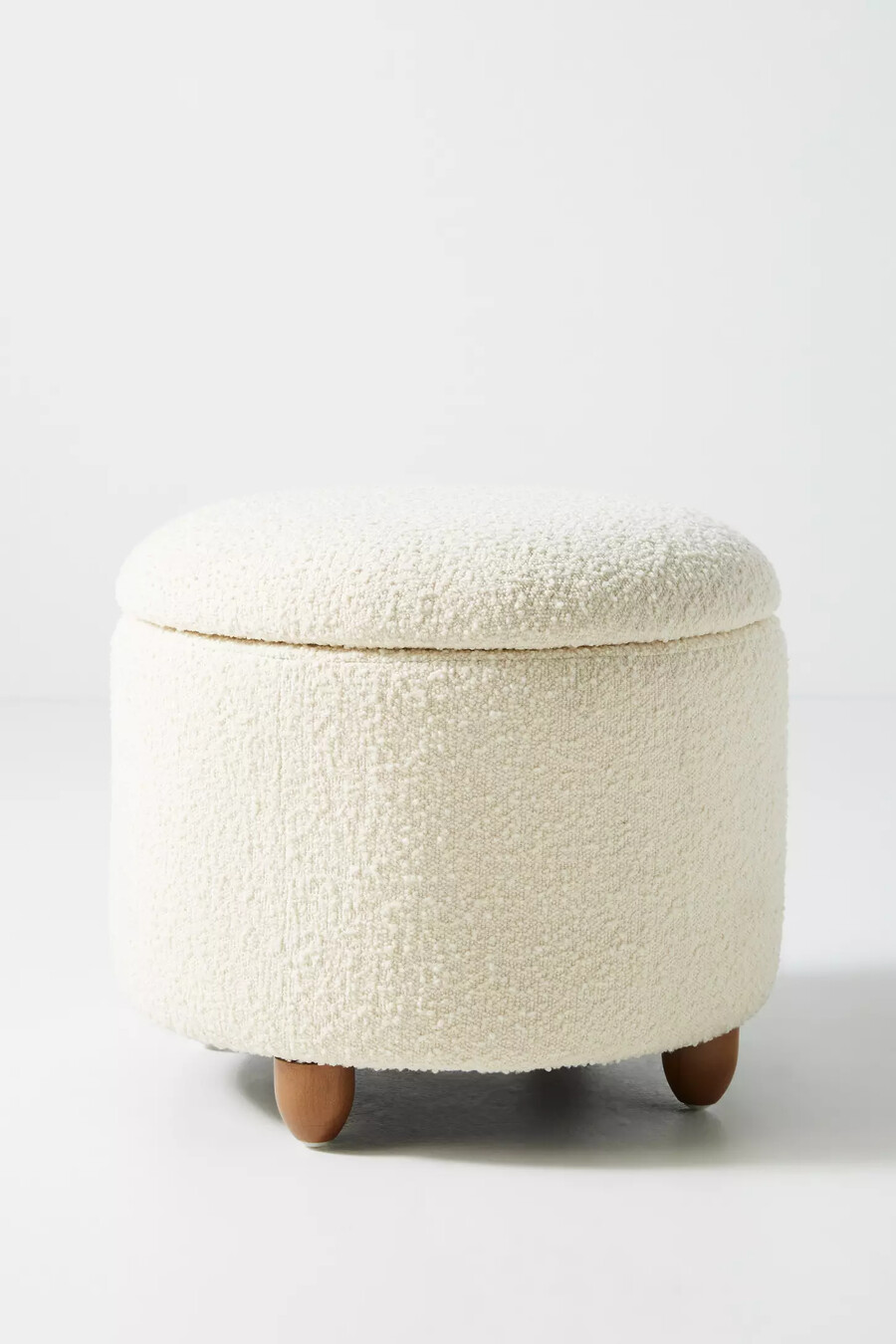 boucle louise storage ottoman
