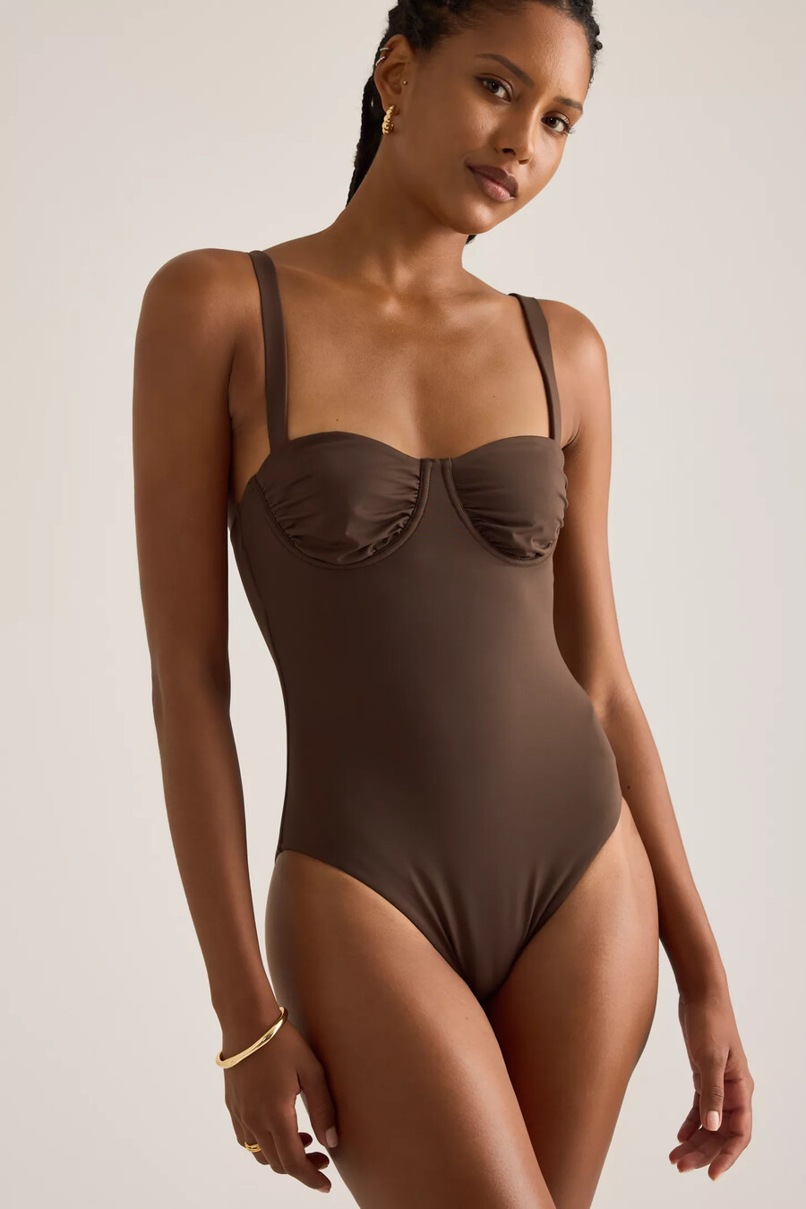 seafolly collective ruched underwire one piece swimsuit