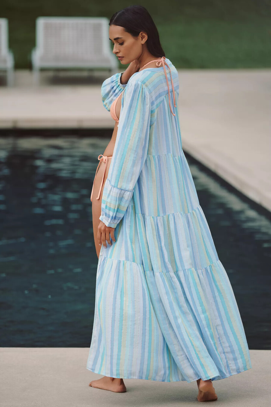 celandine v-neck cover-up dress