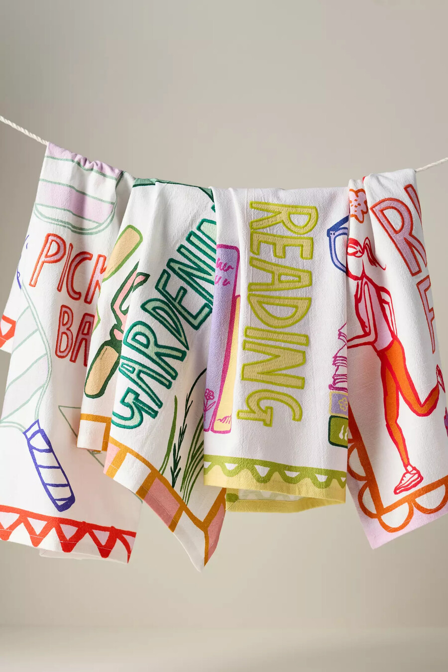 amuse la bouche gardening tea towel