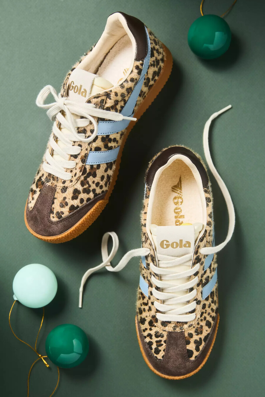 gola x anthropologie elan leopard leather trainers