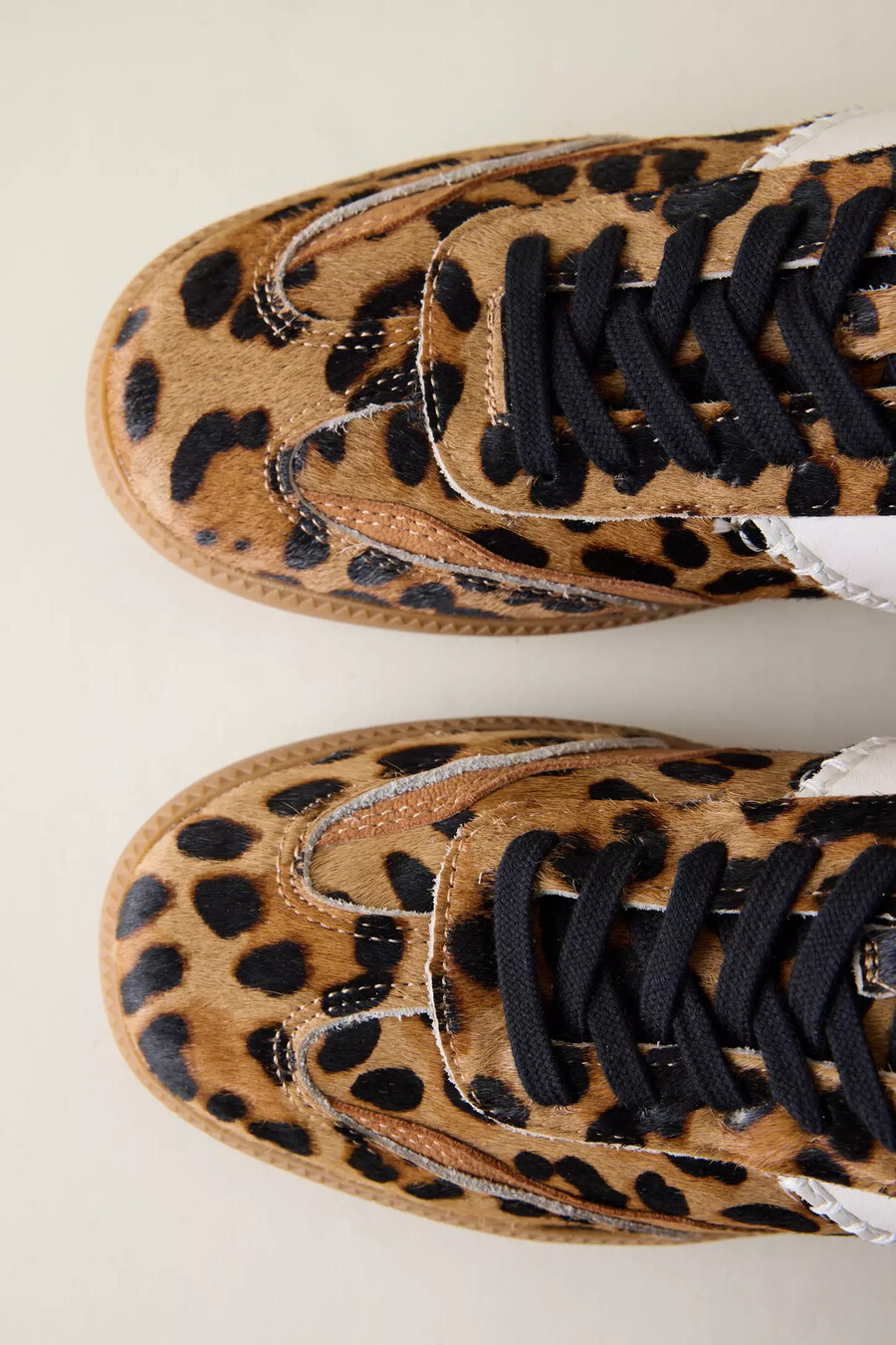 dolce vita notice stitch calf hair trainers