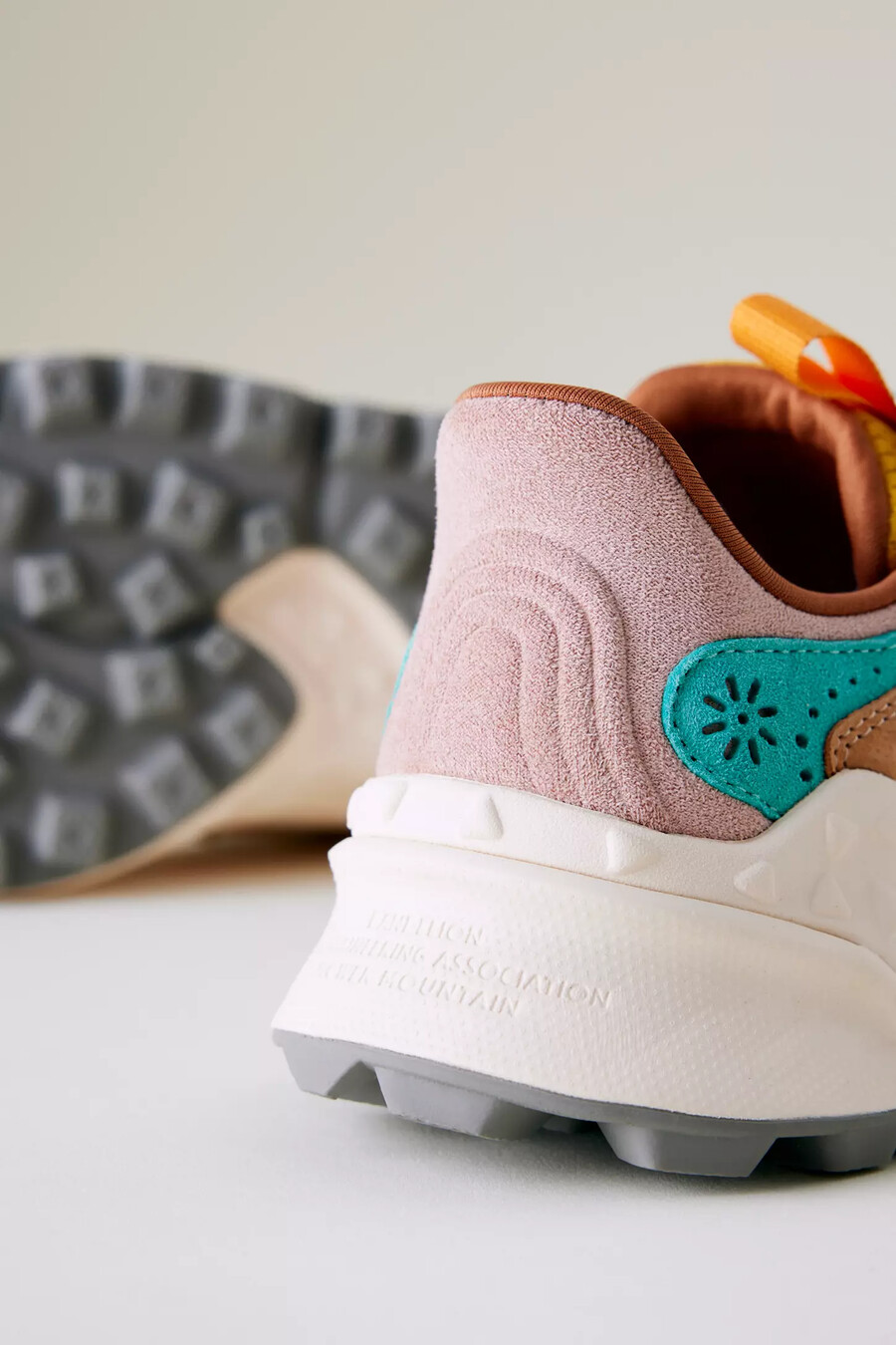 flower mountain tiger hill suede trainers