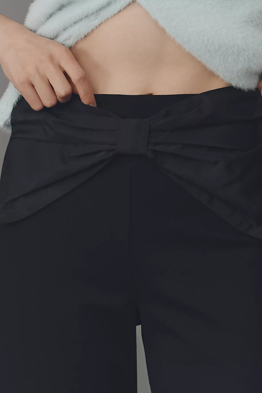 the colette crop bow-waist trousers by maeve