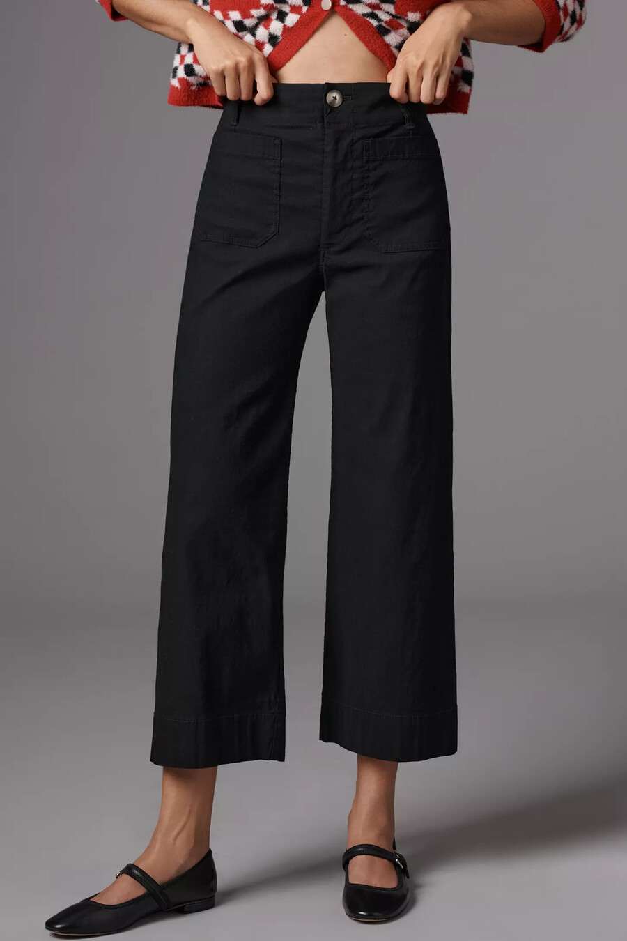 the colette cropped wide-leg trousers by maeve