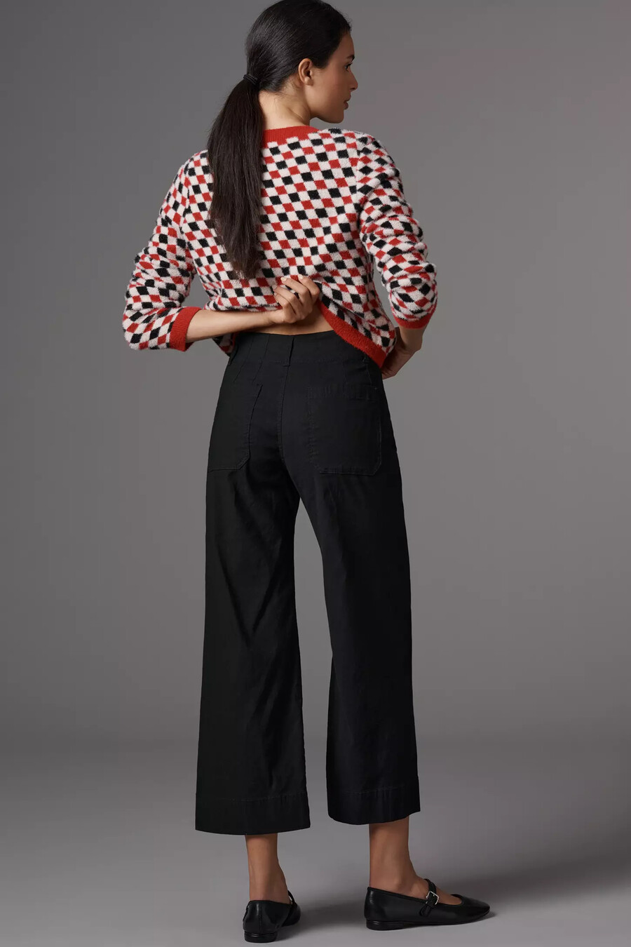 the colette cropped wide-leg trousers by maeve