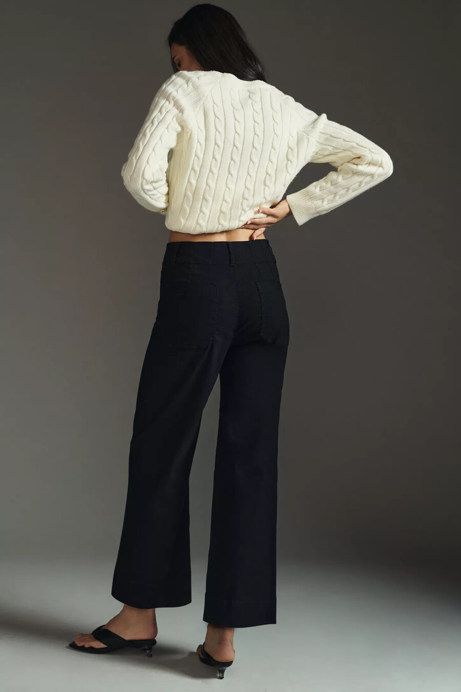 the colette cropped wide-leg trousers by maeve