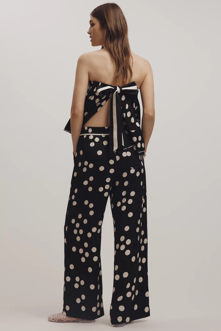 maeve low-slung printed wide-leg trousers
