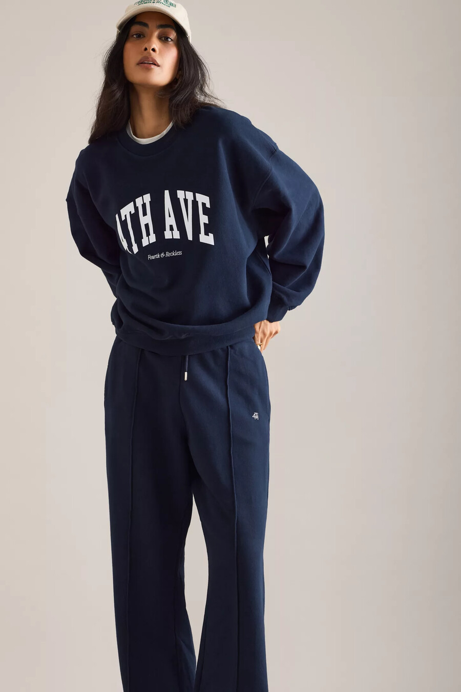 4th reckless fergie wide-leg pintuck joggers