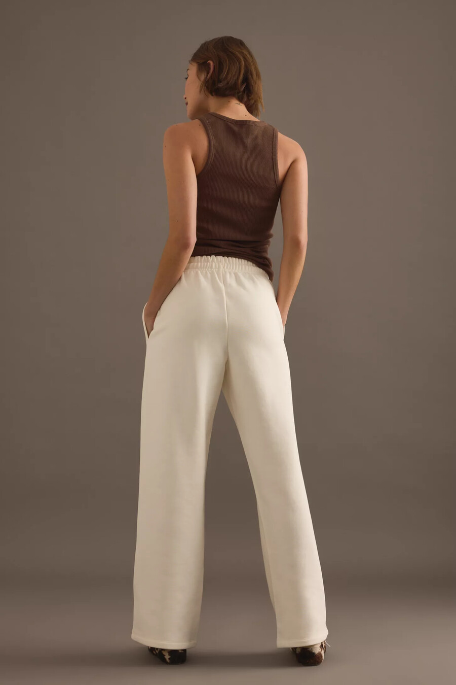 4th reckless valerie pintuck wide-leg joggers