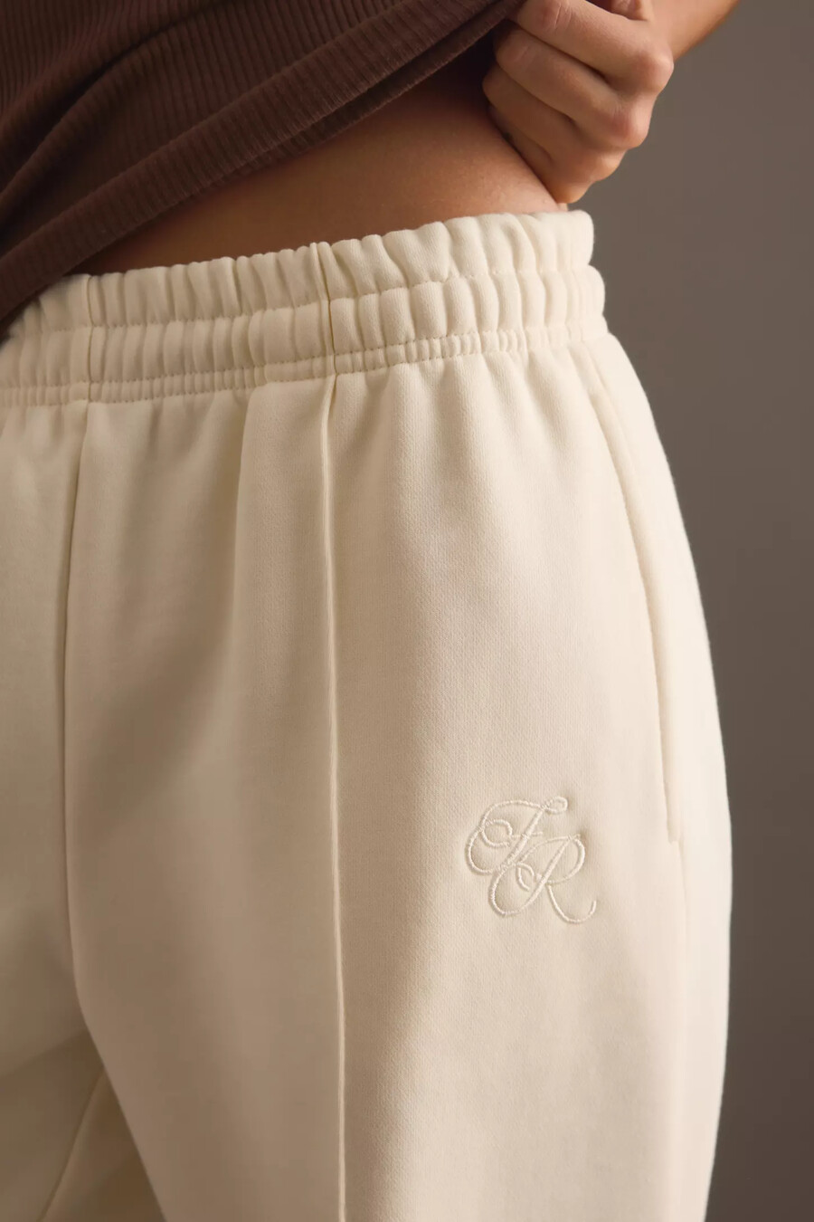 4th reckless valerie pintuck wide-leg joggers