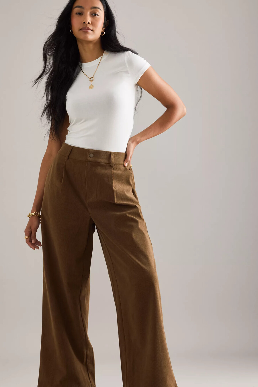 varley rocio corduroy wide-leg trousers