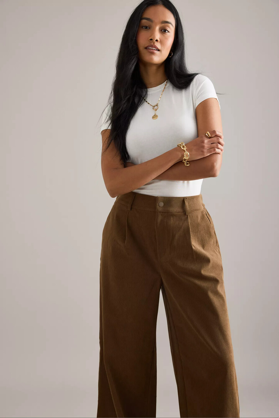 varley rocio corduroy wide-leg trousers