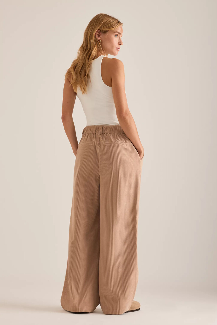 varley florey corduroy wide-leg 32 trousers