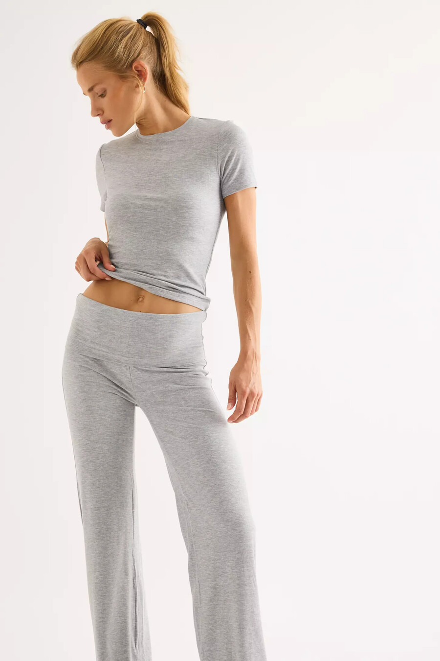 tala sculpting lounge flared trousers