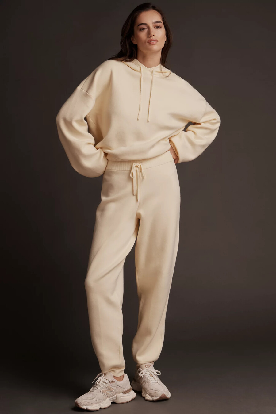 daily practice knit barrel trousers