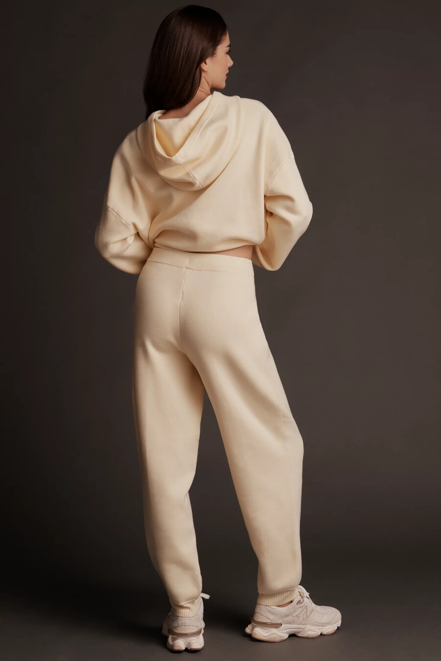 daily practice knit barrel trousers
