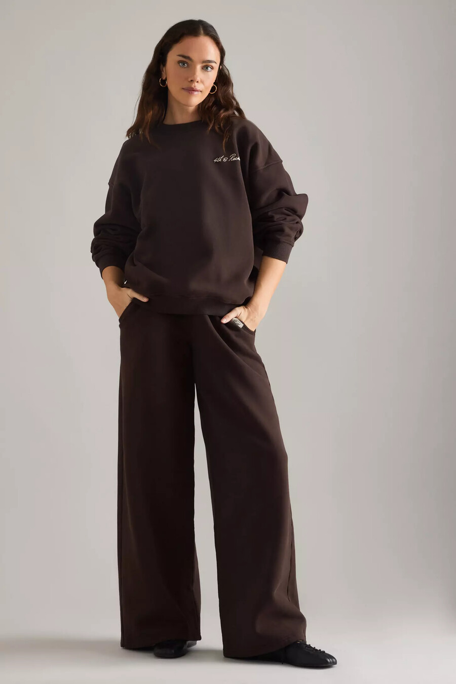 4th reckless fillipa wide-leg joggers