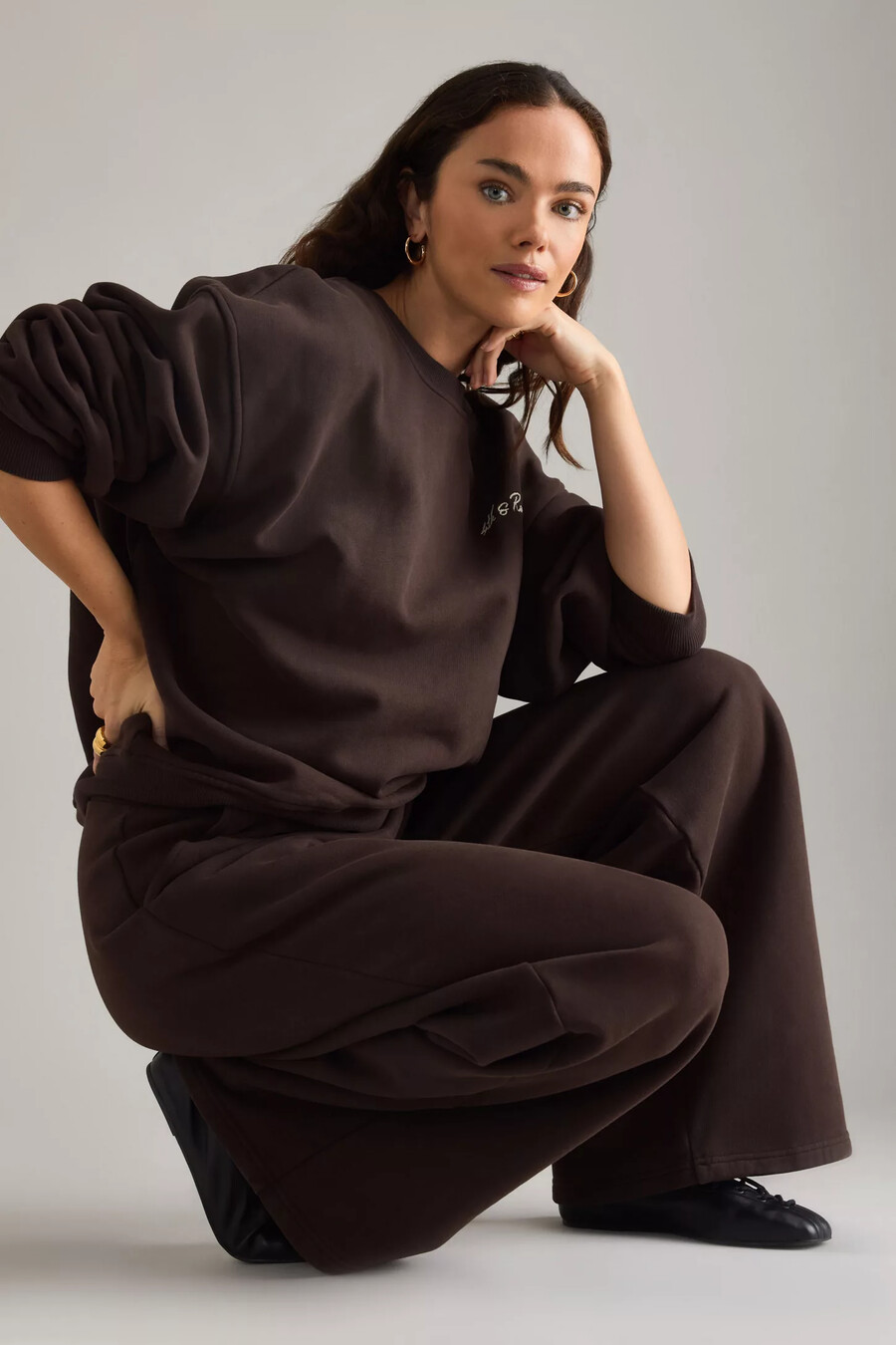 4th reckless fillipa wide-leg joggers